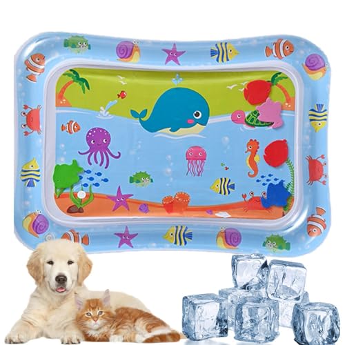 Sensory Water Play Mat Für Katzen Hunde, Sensorische Wasserspielmatte Spielmatte Wasser, Aufblasbare Sensorische Spielmatte, Interaktives Spielzeug Für Katzen Hunde Kinder von HunicandIU