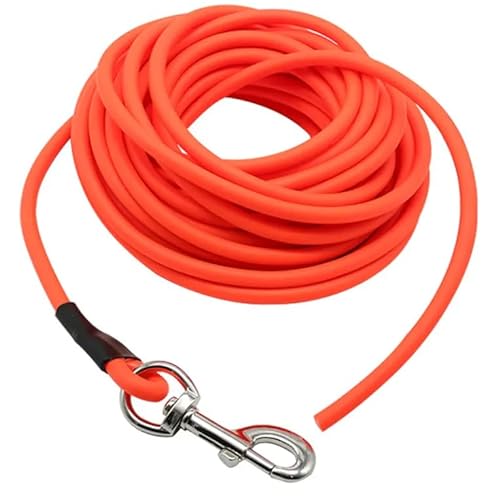 Hundeleine zum Trainieren von Hundetraining, HuntEmUp Ruffcord – Trainieren Sie auf Distanz mit Kontrolle, 9 m, Orange, lange Leine K9 Pointer Retriever Gundog von HuntEmUp