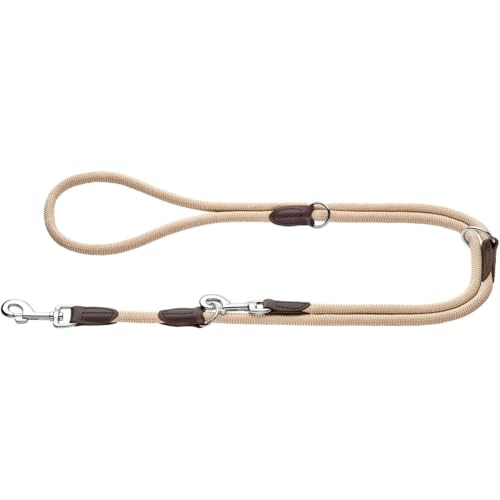 HUNTER Freestyle Verstellbare Führleine für Hunde, robust, wetterfest, 1,0/200 cm, beige von HUNTER