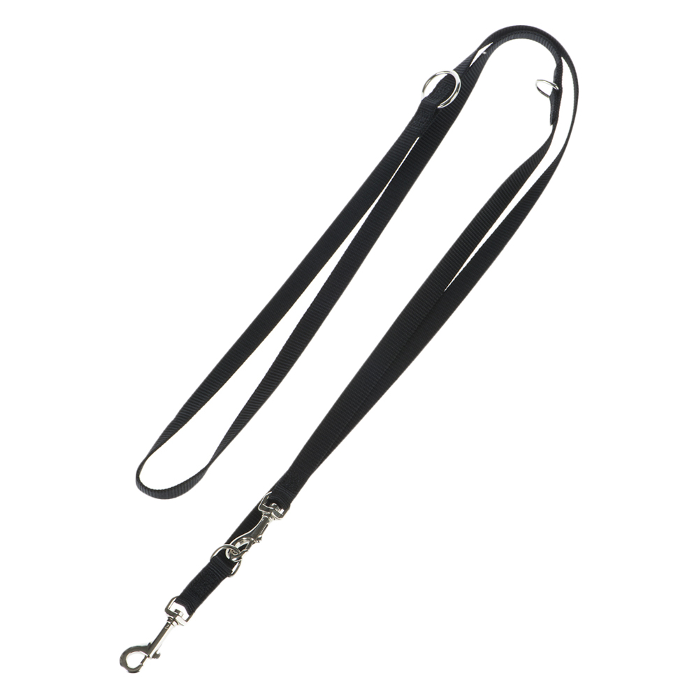 HUNTER Führleine Ecco Sport, schwarz - 200 cm lang, 15 mm breit, verstellbar von Hunter