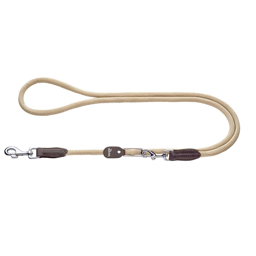 HUNTER Führleine Vario-Leine Freestyle beige, Länge: ca. 200 cm, Durchmesser:  ca. 10 mm von Hunter