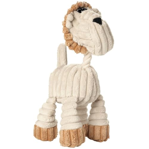 HUNTER HUGGLY LION, Hundespielzeug, Plüsch, Löwe, 25 cm, beige von HUNTER