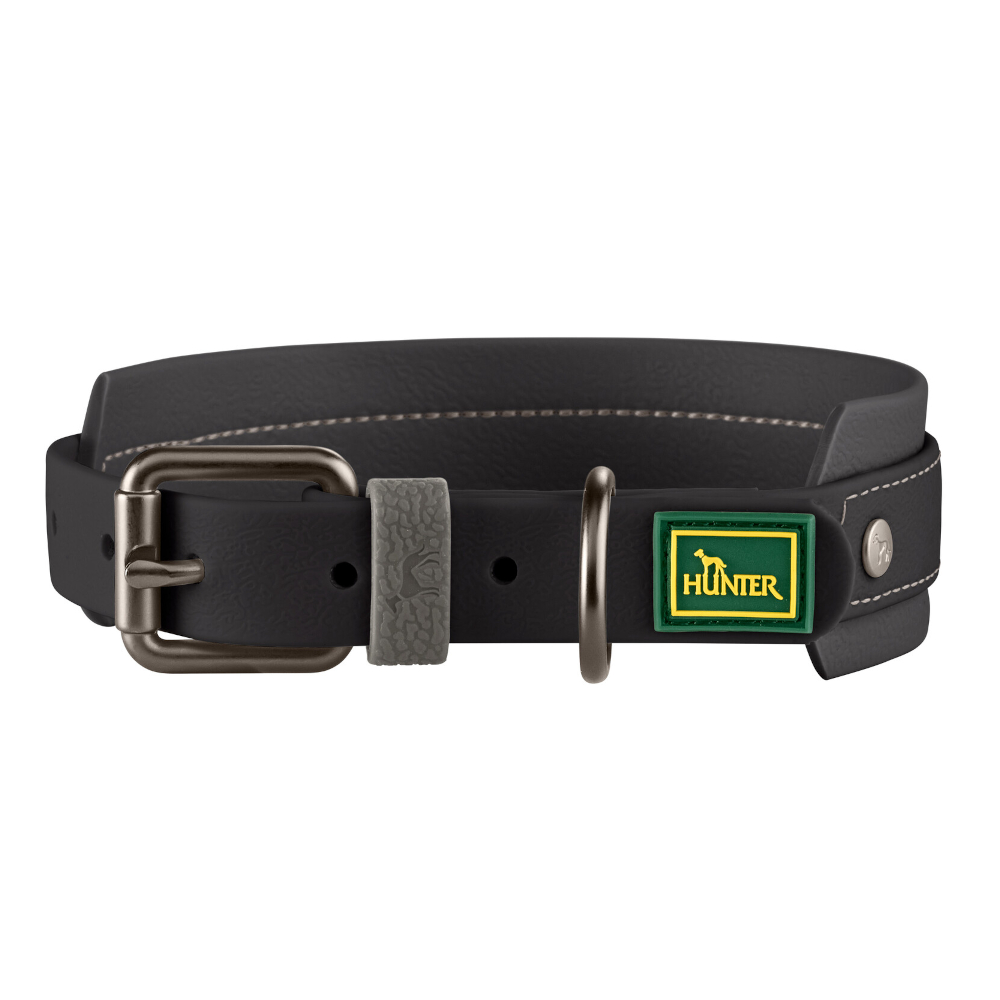 HUNTER Halsband Havanna, schwarz - Größe M-L: 55 cm lang, 40 mm breit HUNTER Halsband Havanna, schwarz - Größe M-L: 55 cm lang, 40 mm breit von Hunter