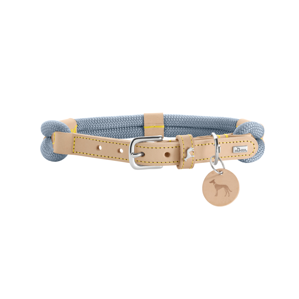 HUNTER Halsband Malia, taubenblau/natur - Größe 55/M: 40 - 49 cm Halsumfang HUNTER Halsband Malia, taubenblau/natur - Größe 55/M: 40 - 49 cm Halsumfang von Hunter
