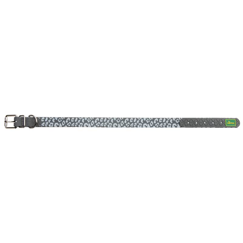 HUNTER Hundehalsband Convenience Reflect grau, Gr. 35, Breite: ca. 2 cm, Halsweite: ca. 23 - 31 cm von Hunter