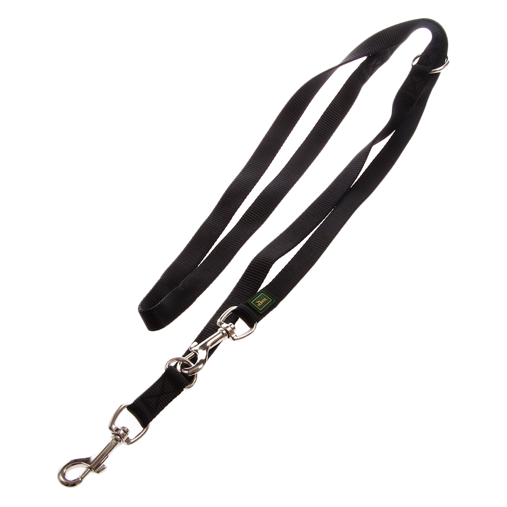 HUNTER Hundeleine Vario Basic, schwarz - 200 cm lang, 15 mm breit von Hunter