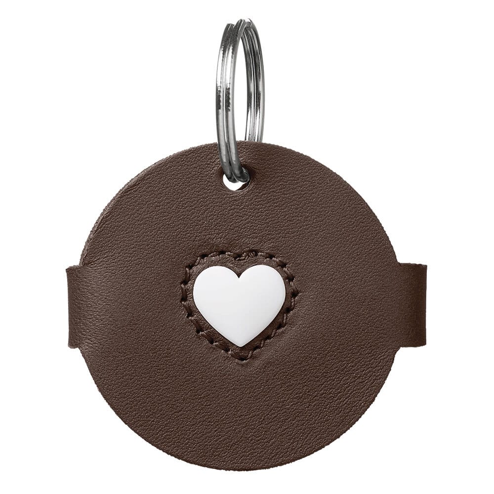 HUNTER Hundemarken-Etui Love braun, Gr. S, Durchmesser:  ca. 4,3 cm von Hunter