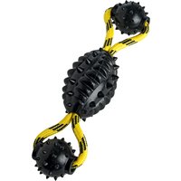 HUNTER Hundespielzeug Spike Ball mit Kordel - 2 Stück (Ø 7 x L 30 cm) von Hunter