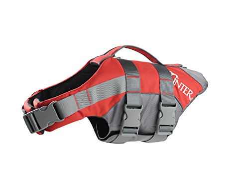 HUNTER MOSS Schwimmweste, Schwimmhilfe für Hunde, Haltegriff, reflektierend, XL, rot von HUNTER