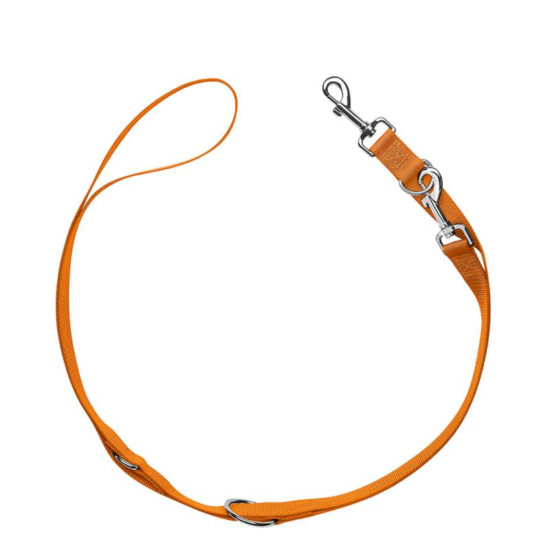 HUNTER Set: Halsband London + Führleine London, orange - Vario Basic Größe S + Leine 200 cm, 10 mm von Hunter