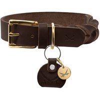 Hunter Halsband Sansibar Solid dunkelbraun 50 cm von Hunter