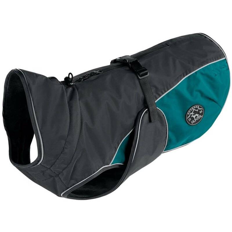 Hunter Hundemantel Uppsala Cozy - anthrazit/petrol - Gr. 30 von Hunter