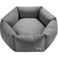 Hunter Orthopädisches Hundesofa Merida 6-eckig anthrazit 1,1 m, 35 cm, 1,1 m von Hunter