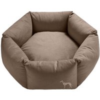 Hunter Orthopädisches Hundesofa Merida 6-eckig taupe 1,1 m, 35 cm, 1,1 m von Hunter