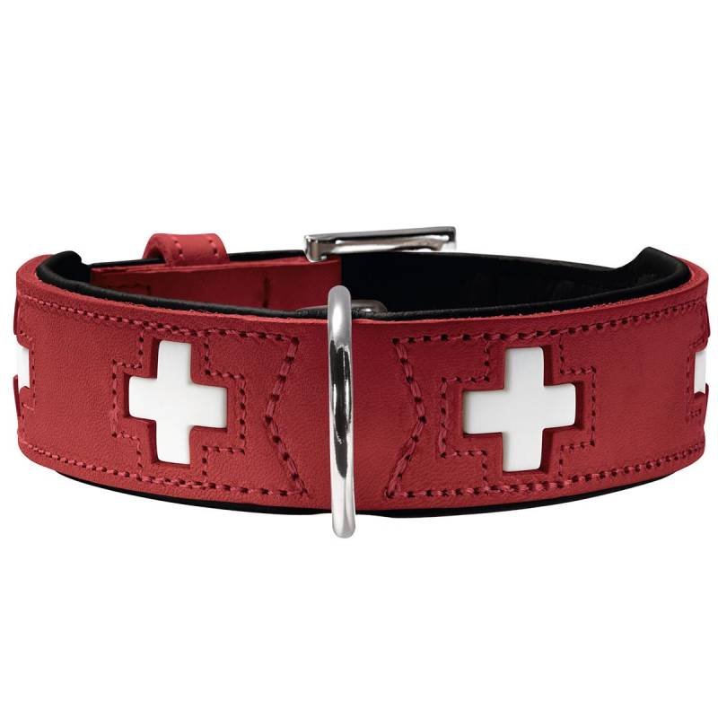 Hunter Swiss Halsband rot/schwarz 37/XS-S von Hunter