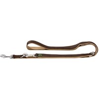 Hunter Verstellbare Führleine Neopren braun/ caramell 1,5 cm, 2 m von Hunter