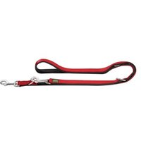 Hunter Verstellbare Führleine Neopren rot/ schwarz 1,5 cm, 2 m von Hunter