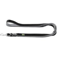 Hunter Verstellbare Führleine Neopren schwarz/ grau 1,5 cm, 2 m von Hunter