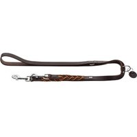 Hunter Verstellbare Führleine Solid Education Cord dunkelbraun L-XL von Hunter