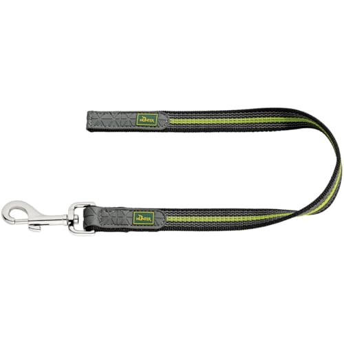 Hunter Visby Super Grip griffiger Kurzführer für Hunde, schwimmfähig und reflektierend, gelb, 20/50 von HUNTER