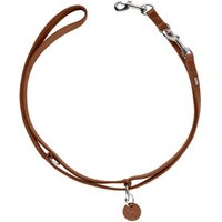 Hunter verstellbare Hundeführleine geflochten aalborg cognac 2 cm Hunter verstellbare Hundeführleine geflochten aalborg cognac 2 cm von Hunter