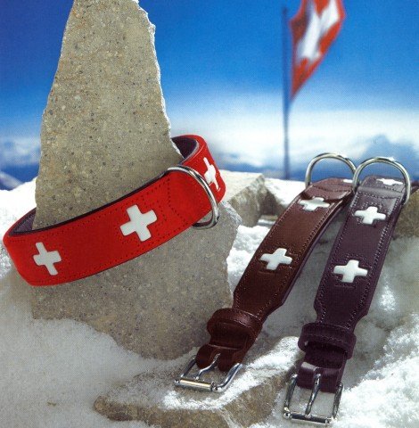 Swiss Lederhalsband von Hunter