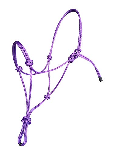 Hunters Saddlery Knotenhalfter für Pferde kompatibel mit Parelli Natural Horsemanship (Großes Warmblut/XF, Violett) von Hunters Saddlery