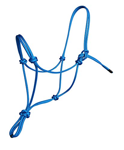 Hunters Saddlery Knotenhalfter für Pferde kompatibel mit Parelli Natural Horsemanship (Kaltblut, Blau) von Hunters Saddlery