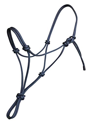 Hunters Saddlery Knotenhalfter für Pferde kompatibel mit Parelli Natural Horsemanship (Kleines Pony/Absetzer, Marineblau) von Hunters Saddlery