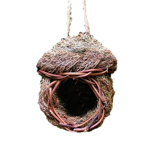 Bird House Bird Nest, Handwoven Straw Bird Nest, Woven Bird House, Hanging Bird Hut Nest, Natural Bird Nests, Handwoven Bird Houses von Huraoerrrr