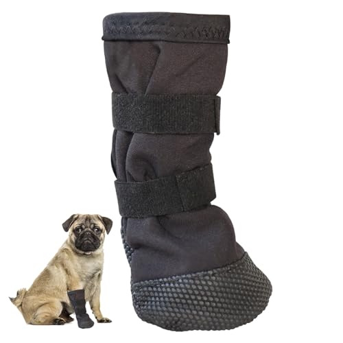 Huraoerrrr Hundestiefel, wasserdichte Nicht-Rutsch-Hilfsmittel-Erholungshundsocken mit einstellbaren Trägern, um das Kratzen zu verhindern, zu beißen Huraoerrrr Hundestiefel, wasserdichte Nicht-Rutsch-Hilfsmittel-Erholungshundsocken mit einstellbaren Trägern, um das Kratzen zu verhindern, zu beißen von Huraoerrrr