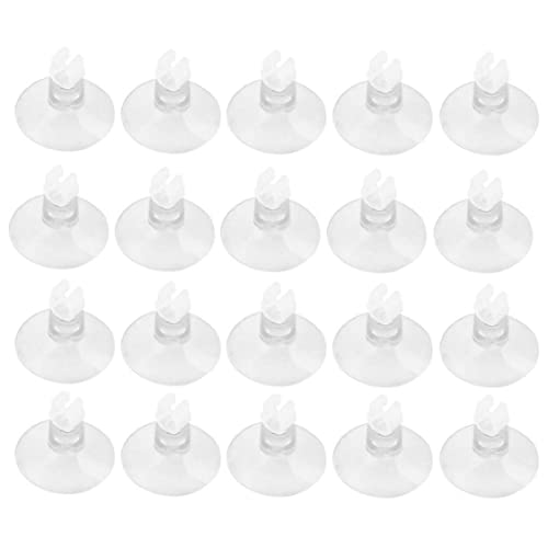 Huraoerrrr 20pcs Aquarium Fischtank Sauger Saugnäpfe Halter Klammern für 4/6 -mm -Flugrohr von Huraoerrrr