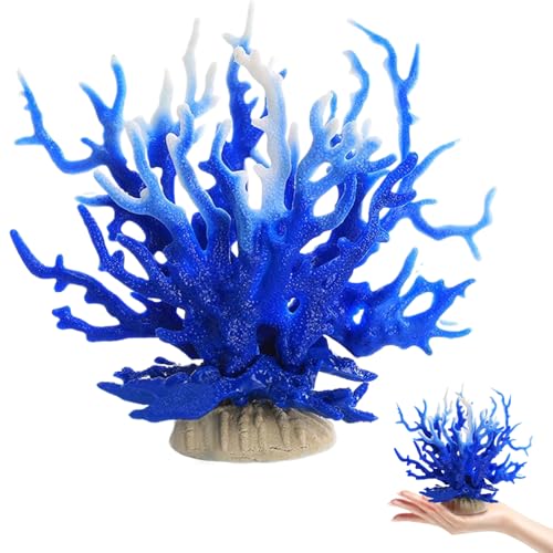 Korallenriff Dekor, Aquariumdekorationen Buntes Korallenriff Dekor 7x6x3 Mini Faux Coral Decor Anti-Fading Plastic Fish Tank Dekorationen für Haushaltsbüro-Aquarienlandschaften von Huraoerrrr