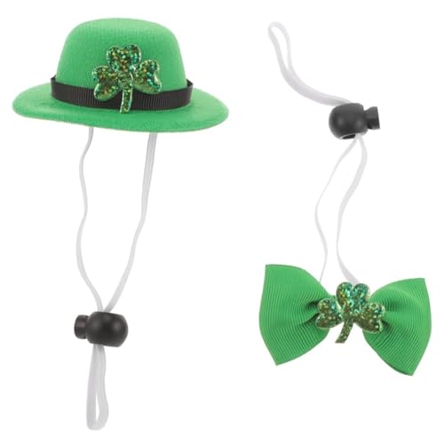 Patrick's Day Kostüm für Hunde und Katzen, einstellbares Gurt Bowtie für Welpen & Kätzchen von Huraoerrrr