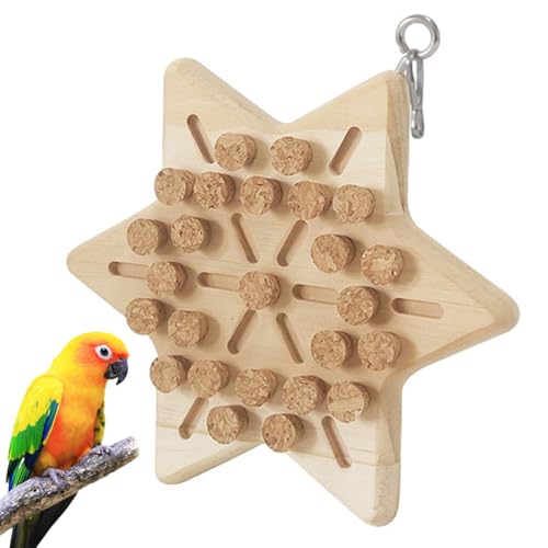 Vogelfuttersuche Spielzeug Holz Biss Training und Spielzeug, Papagei Cork Treasure Hunt Games Spielzeug für Conures Intelligence Emotionen von Huraoerrrr