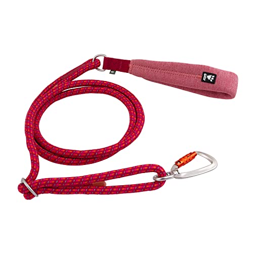 Hurtta Adjustable ECO Seilleine für Hunde, Verstellbar Hundeleine aus robustem recyceltem Polyester, Dunkel Rosa, 120-180cm*11mm von Hurtta