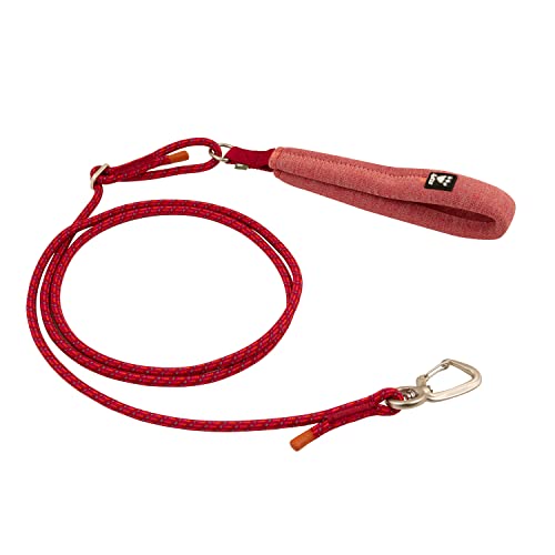 Hurtta Adjustable ECO Seilleine für Hunde, Verstellbar Hundeleine aus robustem recyceltem Polyester, Dunkel Rosa, 120-180cm*8mm von Hurtta