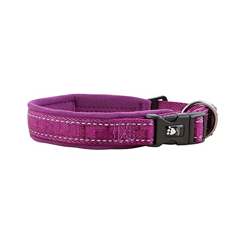 Hurtta Hundehalsband, gepolstert, 25,4–35,6 cm, Heather von Hurtta