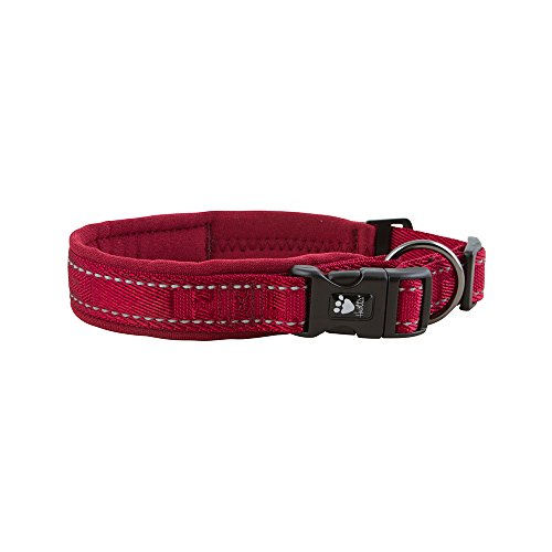 Hurtta Gepolstertes Hundehalsband, Lingon, 40,6–50,8 cm von Hurtta