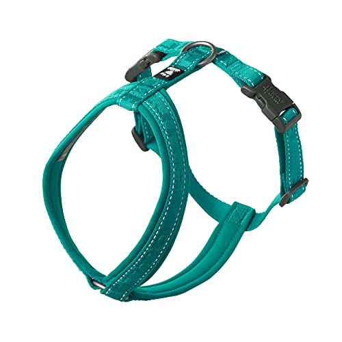 Hurtta Casual Y-Geschirr ECO Komfortables nachhaltiges Hundegeschirr (Peacock, 30-35 cm) von Hurtta