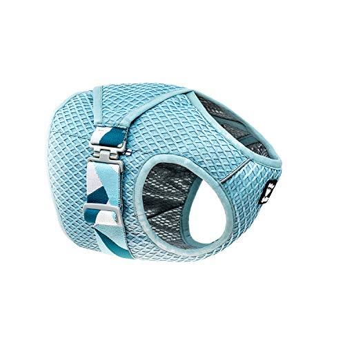 Hurtta Cooling Wrap Kühlweste für Hunde Sommer Kühlweste Aquamarin Hellblau 65-75cm von Hurtta