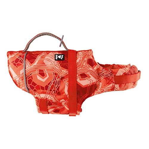 Hurtta LifeSavior ECO Rettungsweste für Hunde, Schwimmweste, Schwimmhilfe Hund, Schale aus recyceltes Polyester, Rot 20-40kg von Hurtta