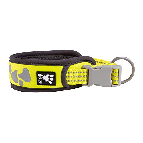 Hurtta Weekend Warrior Hundehalsband, Neon Lemon, 35,6–45,7 cm von Hurtta