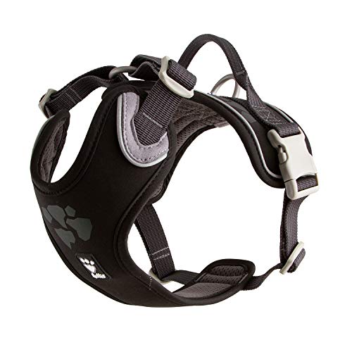 Hurtta Weekend Warrior Hundegeschirr, Brust Geschirr für Hunde, Schwarz 45-60 cm von Hurtta