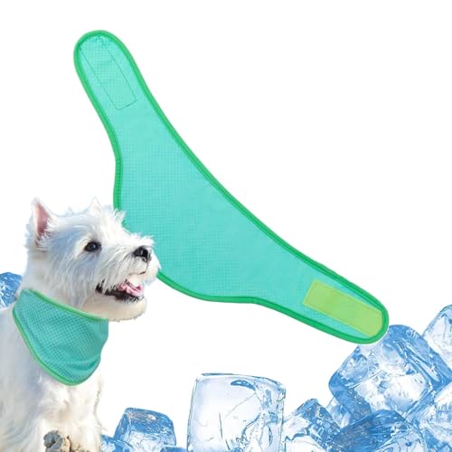 Hutnncg Kühlende Halstücher für Hunde, Hunde-Eis-Bandana - Kühlende Halswickel für Hunde - Super saugfähige Hundehalsband-Bandanas zum Spielen, Ausruhen, Sommerspaziergang und Schlafen von Hutnncg
