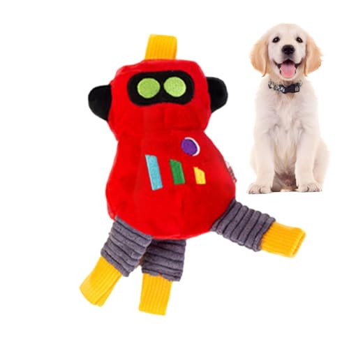 Hutnncg Quietschendes Hundespielzeug, Zahnungsspielzeug für Welpen | Weiches Kauspielzeug für Hunde, Roboter, lustiges Hundespielzeug | Buntes, süßes, interaktives Hundespielzeug, von Hutnncg