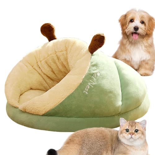 Katzenbett, Flauschiges Plüsch-Kätzchenbett, Hundebett Katzenhöhlenbett Donut Für Kätzchen,Flauschiges Hundebett Rund Hundekissen Hundesofa Katzenbett Für Katzen Und Kleine Hunde von Hutnncg