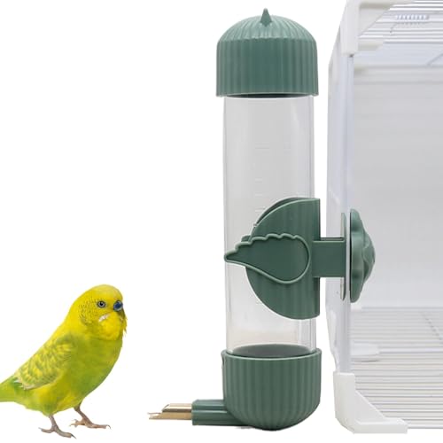 Automatic Water Feeder Birds, Bird Drinking Waterer Bottle, 1.97x9.06in Small Animal Water Drinker, Ideal for Budgies, Cockatiels, Convenient Pet Hydration System von Huvqianu