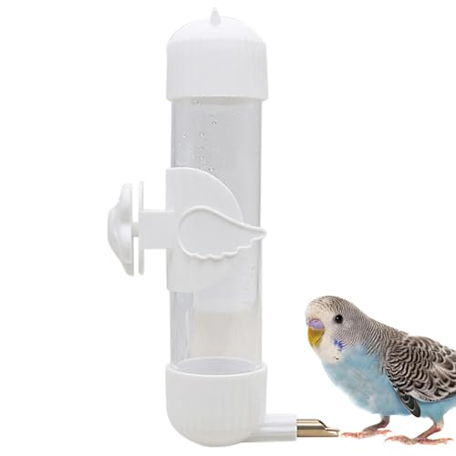 Automatic Water Feeder Birds, Bird Drinking Waterer Bottle, 1.97x9.06in Small Animal Water Drinker, Ideal for Budgies, Cockatiels, Convenient Pet Hydration System von Huvqianu