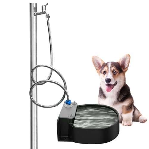 Automatischer Haustier Wassernapf, Hund Wassernapf Spender, Großer Bewässerungsspender, Hund Trinkwasserspender, Outdoor Vieh Wassersystem Geeignet für Hund Katze Haustier von Huvqianu